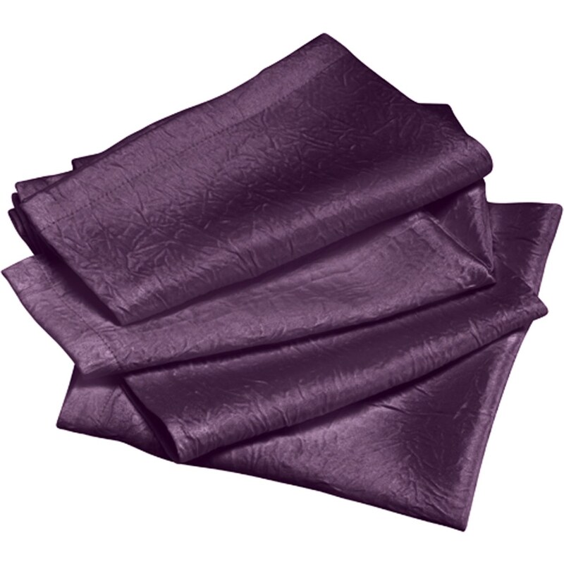 Ifilhome Lot de 4 serviettes de table - violet