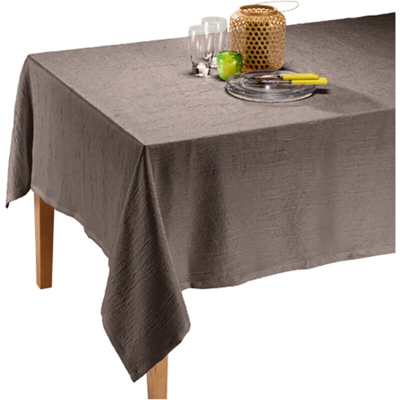 Ifilhome satiné - Nappe - taupe