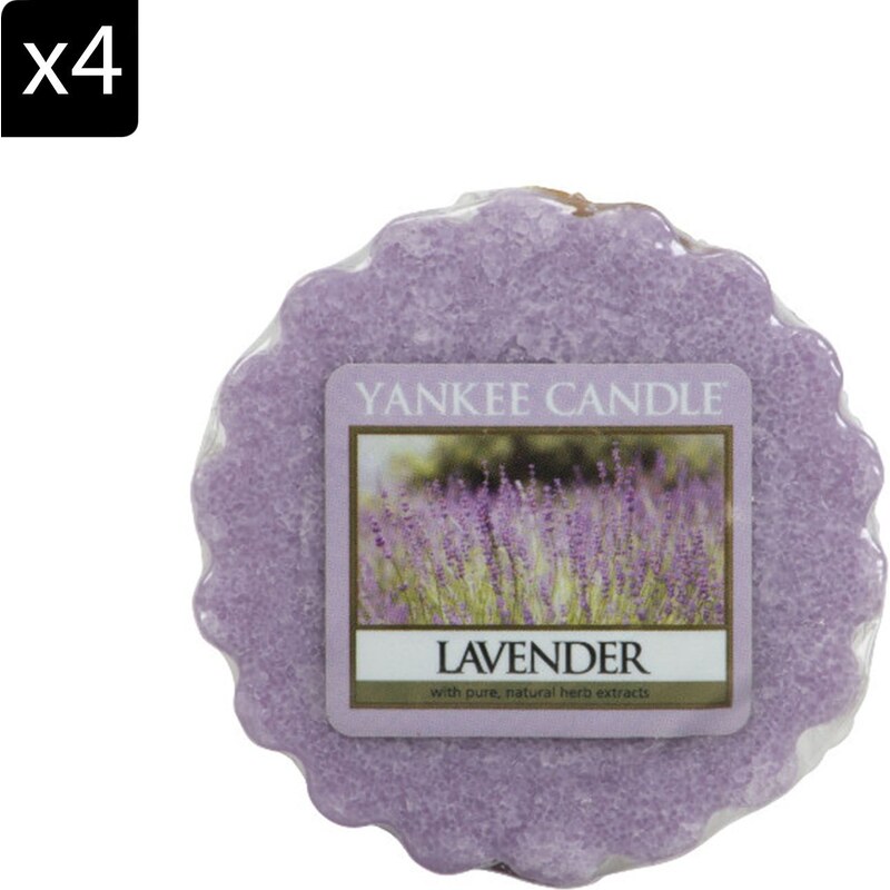 Yankee Candle Lavande violet - Lot de 4 tartelettes parfumées - violet