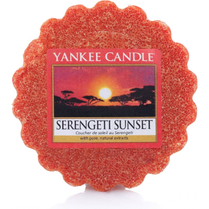 Yankee Candle Coucher de soleil au Serengeti rouge - Lot de 4 tartelettes parfumées - rouge