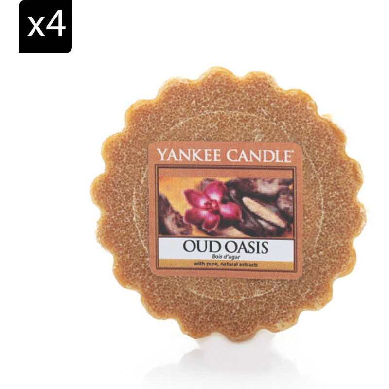 Yankee Candle Bois d'agar orange - Lot de 4 tartelettes parfumées - orange