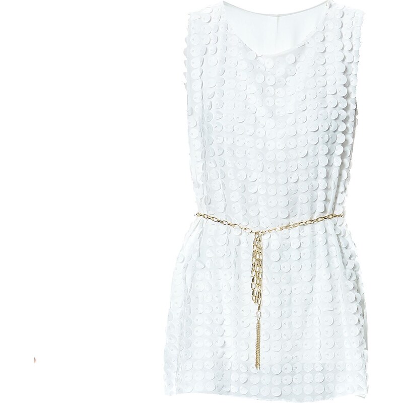 Le dressing d'Alisson Robe mini évasée - blanc