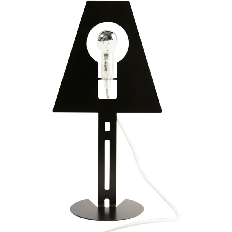 Lampe design noire fil blanc 2D 2Plis Fenel et Arno
