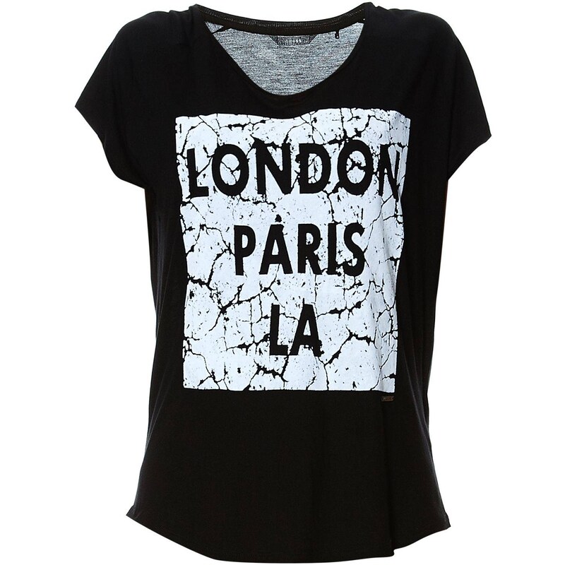 Guess London Paris - T-shirt - noir