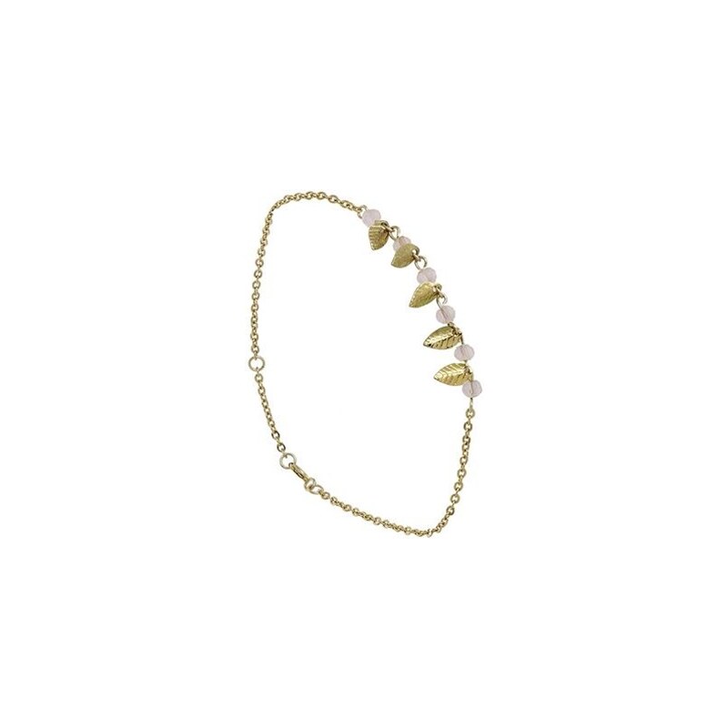 Bracelet chaîne en plaqué or Roseaux Oscar Bijoux