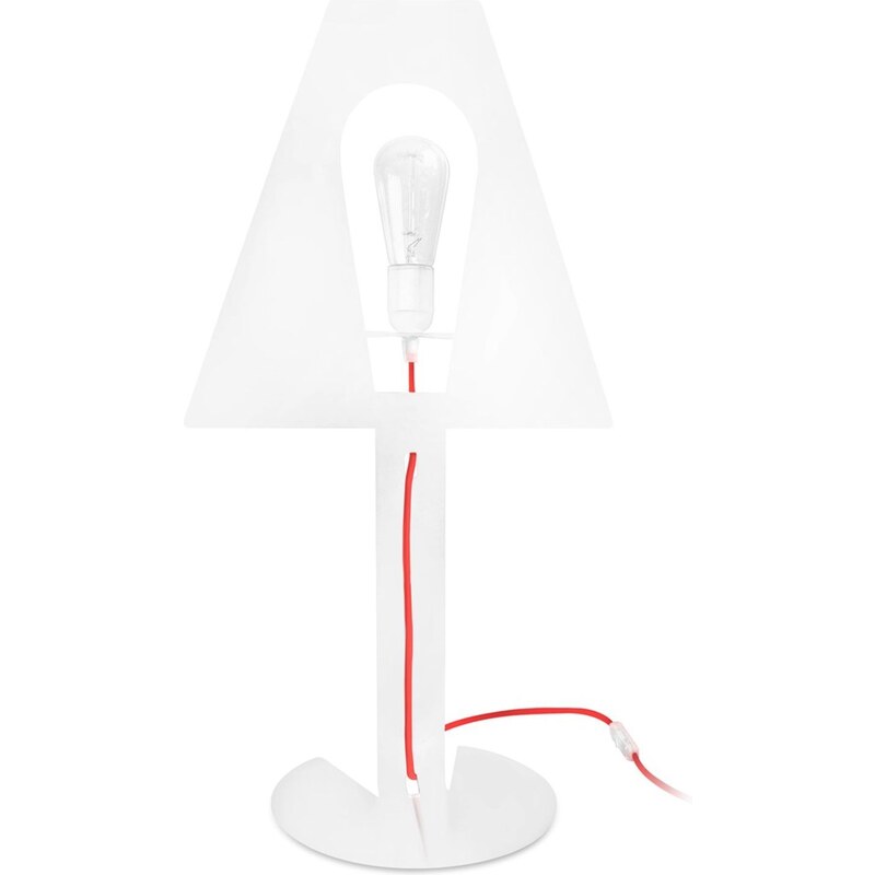 Lampe Design 2D à poser fil rouge Fenel et Arno