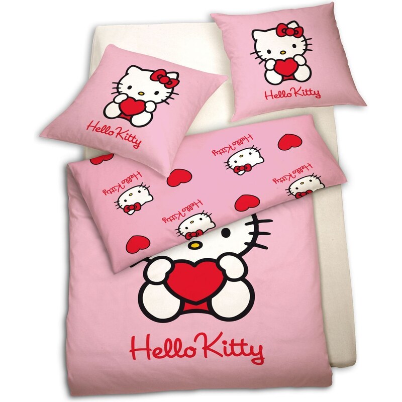 Hello Kitty Hello Kitty - Parure de lit - rose