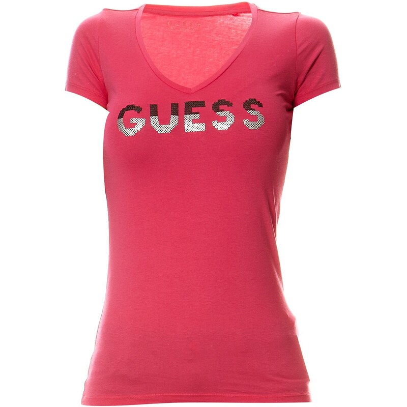 Guess Guess Sequins - T-shirt - fuchsia