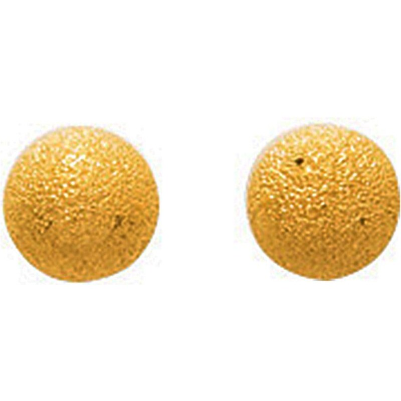 Tous mes bijoux Boucles d'oreilles perles effet gratté en or - jaune