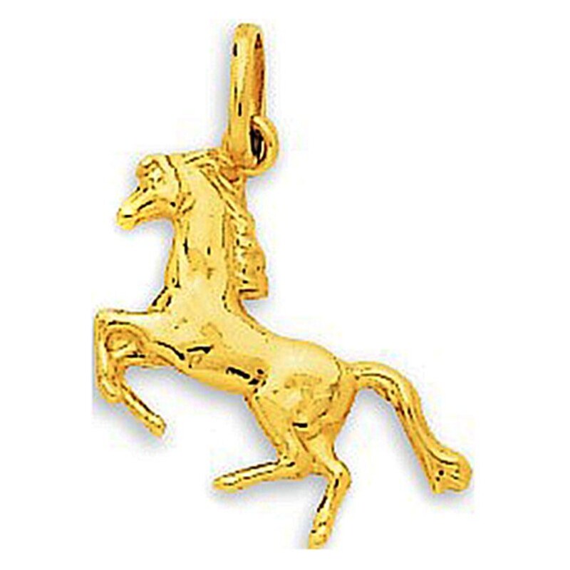Tous mes bijoux Pendentif cheval en or - jaune