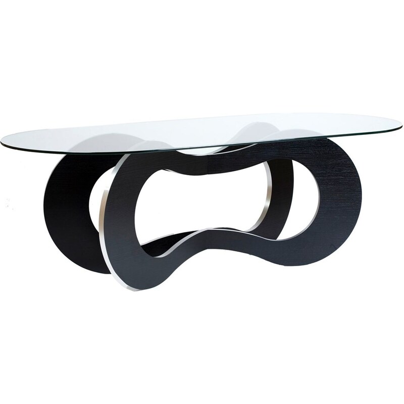 Thomas de Lussac Spirale - Table de repas en bois - noir