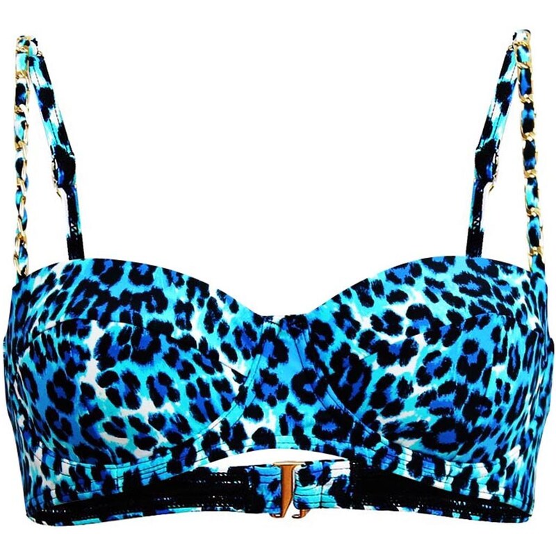 Juicy Couture Regeot Leopard - Haut de maillot - bleu