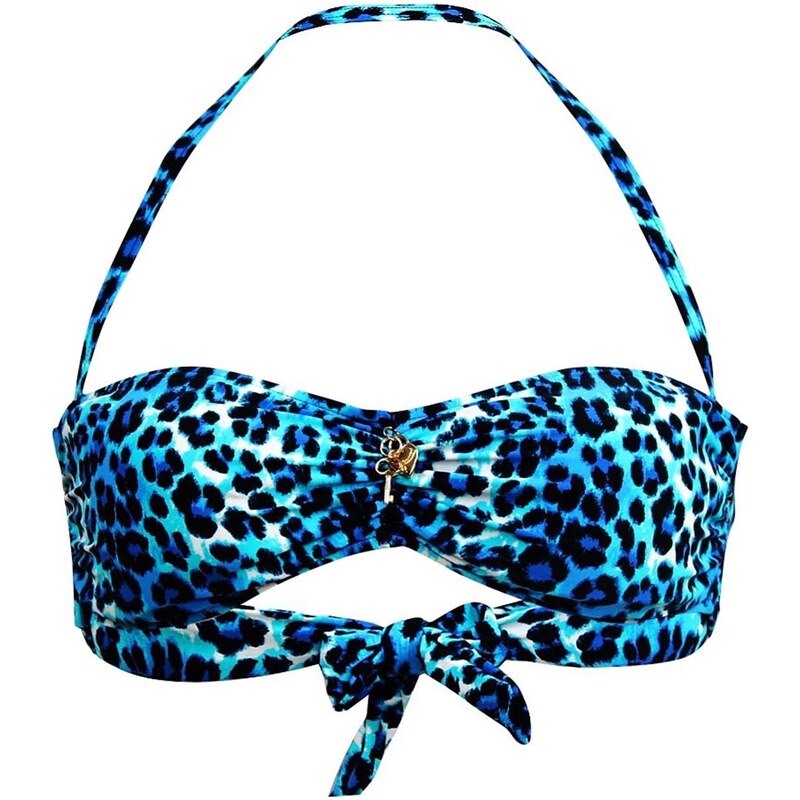 Juicy Couture Regeot Leopard - Haut de maillot - bleu
