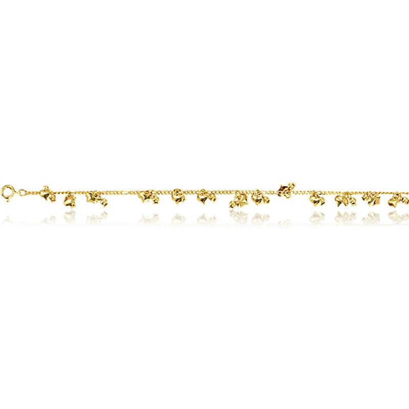 Cleor Bracelet de cheville, à breloques - or