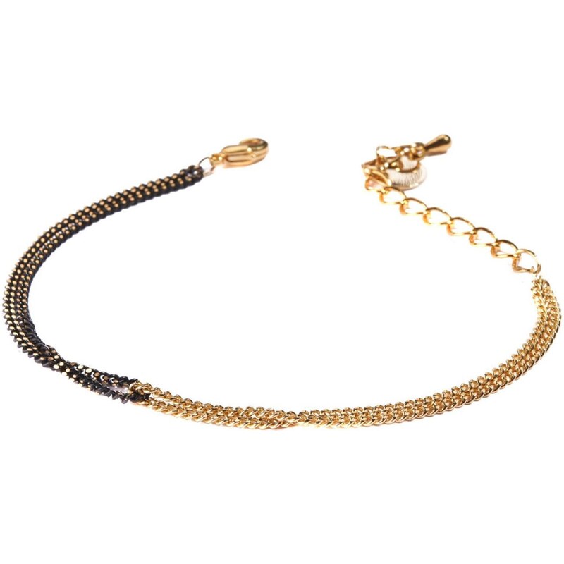 Bracelet chaine fine dorée 16K Infini Azucar Bijoux