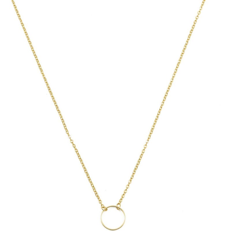 Collier anneau chaine fine dorée Simplicity Azucar Bijoux