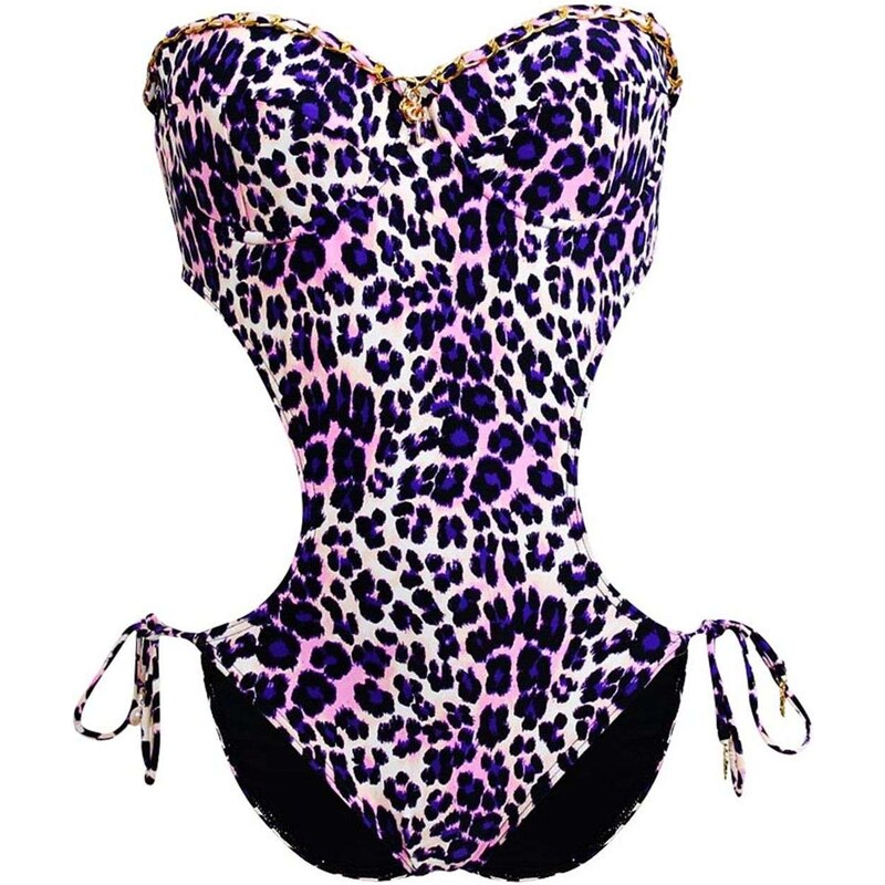 Juicy Couture Regeot Leopard - Maillot de bain 1 pièce - violet