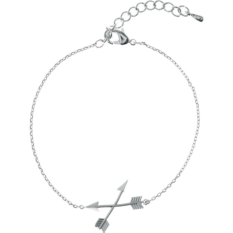 7 bis Bracelet pendentif flèches - argenté