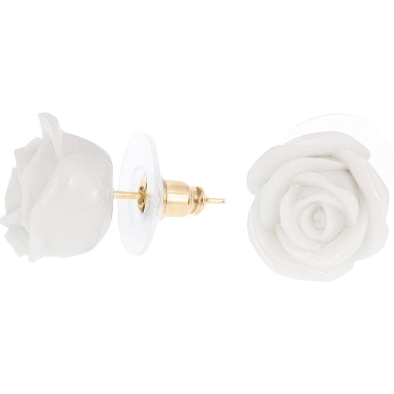 Boucles d'oreilles Mini rose blance Nach