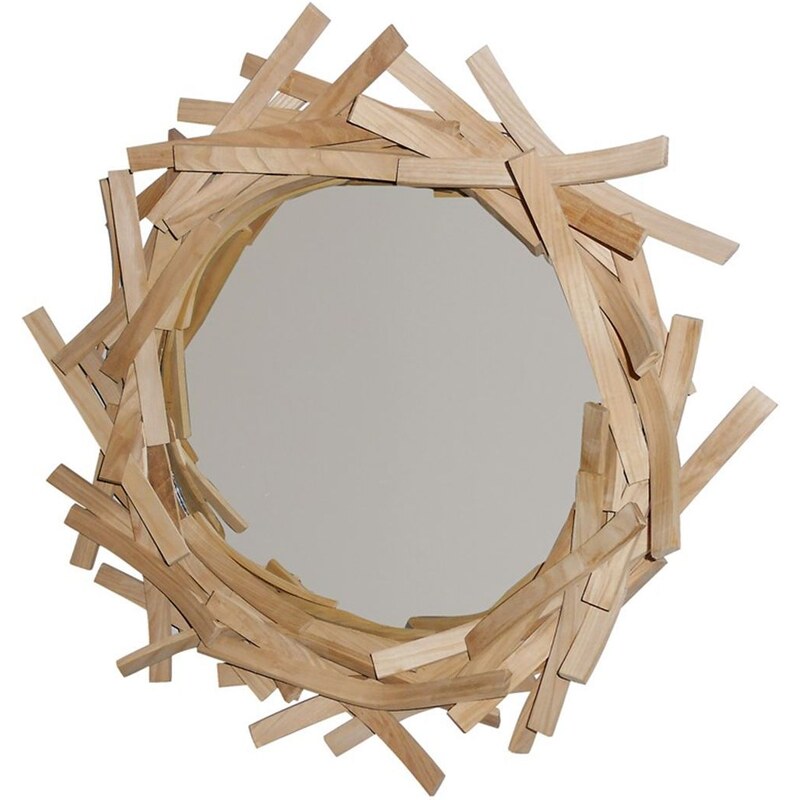 Miroir design en bois Agathe modèle rond Limelo design