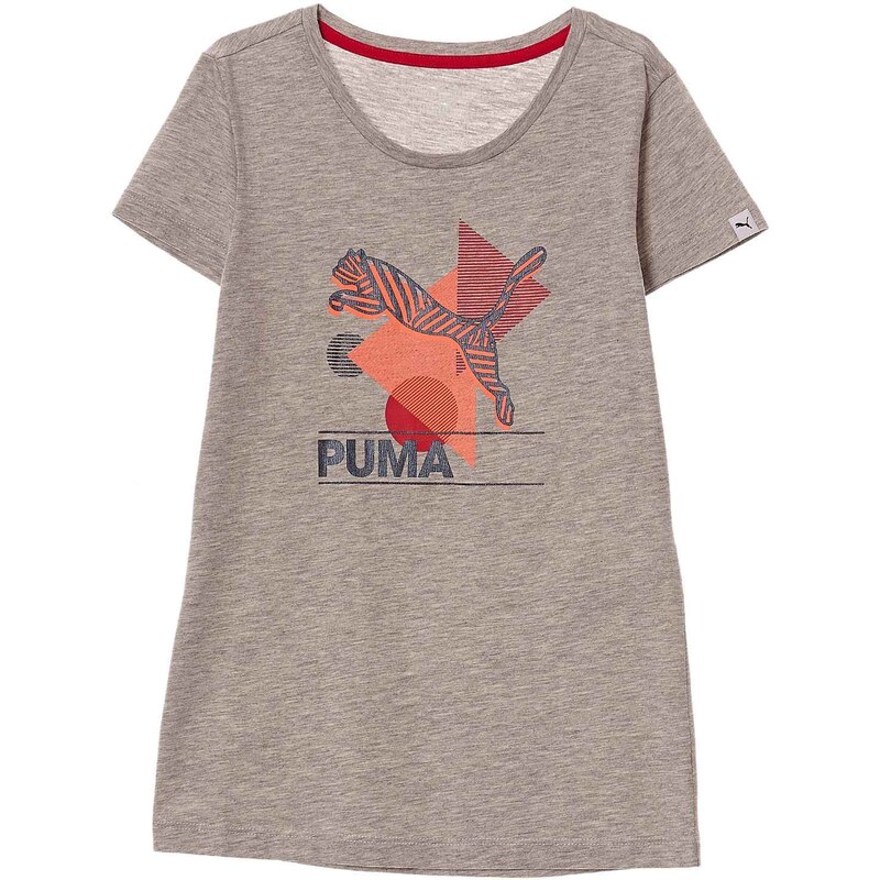 Puma Fun Ind Graphic - T-shirt - gris