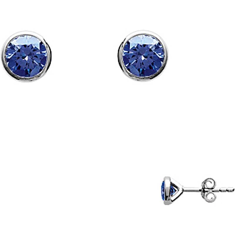 Tous mes bijoux Boucles d'oreilles en argent - bleu