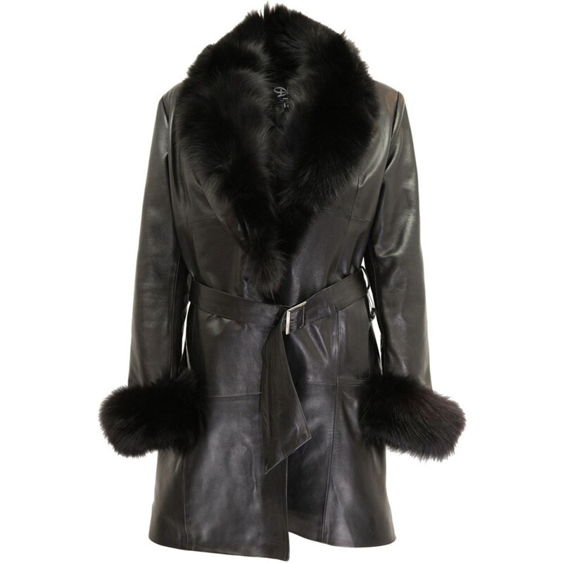 DKS Jad - Manteau en cuir - noir