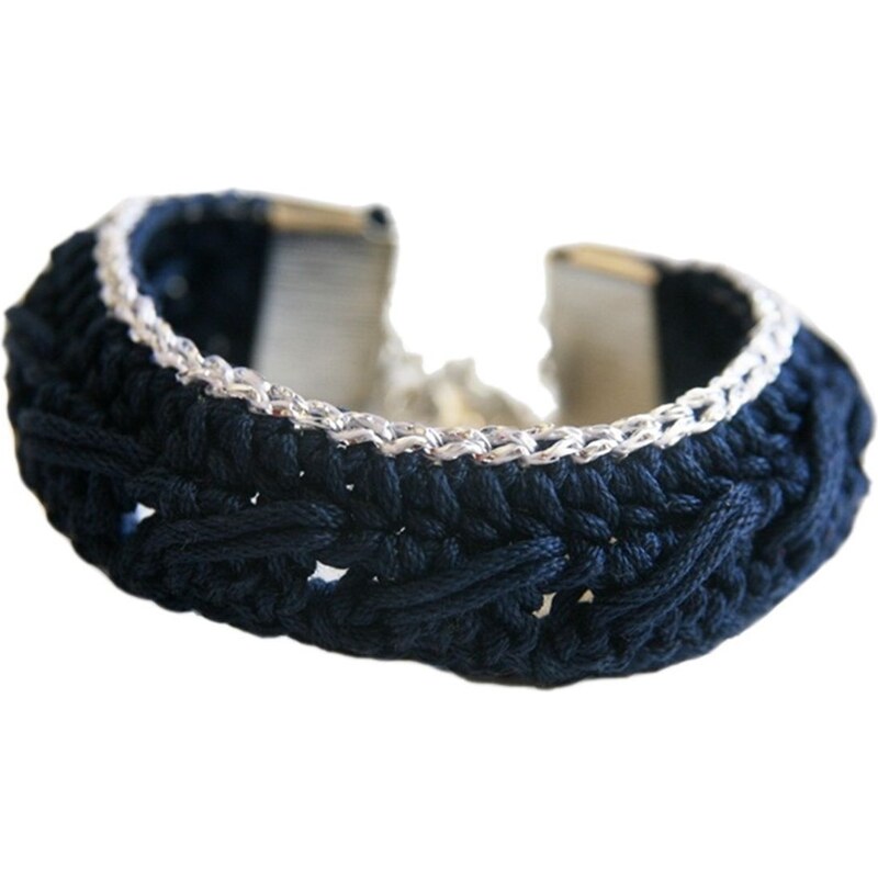 Objets Obscurs Bijoux Ksena - Bracelet manchette - bleu marine