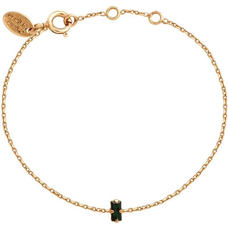 Caroline Najman Baguette Simple - Bracelet chaîne - Emerald