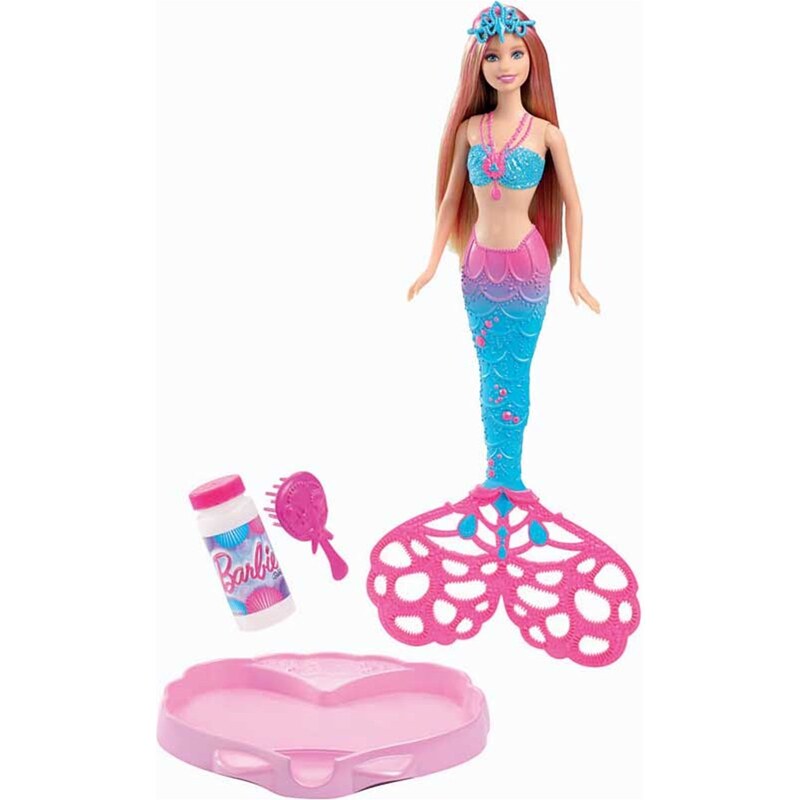 Poupée Barbie sirène bulles magiques Mattel