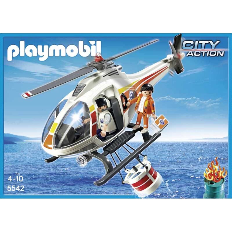 Playmobil City action - Hélicoptère bombardère - multicolore