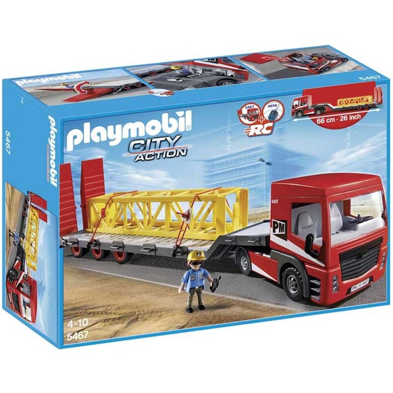 Playmobil City action - Tracteur routier et remorque - multicolore