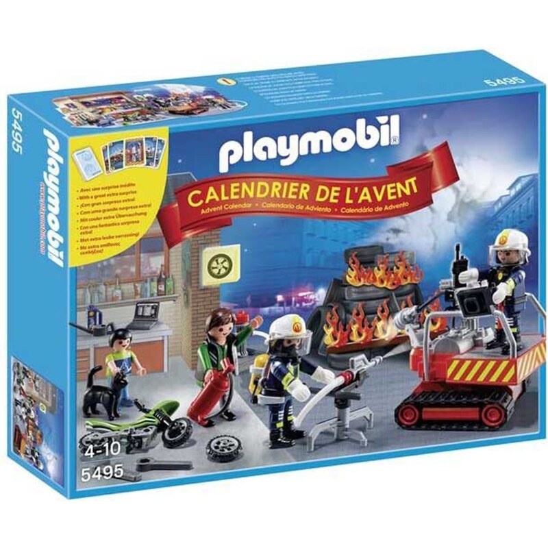 Calendrier de l'avent pompier Playmobil