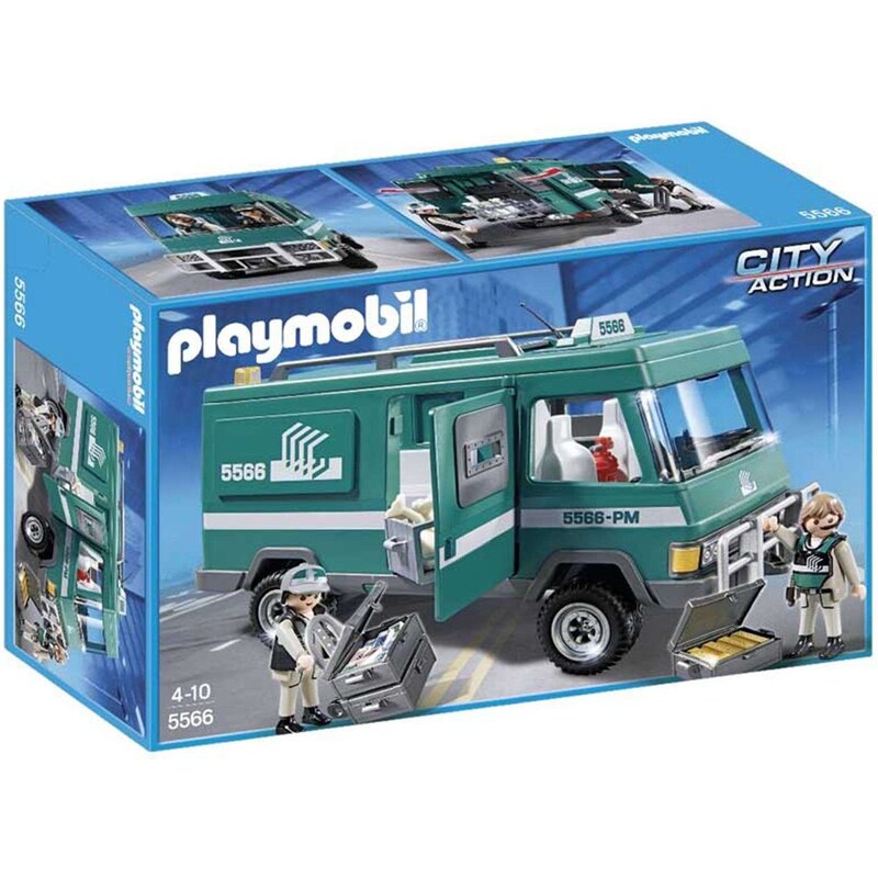 Vehicule + Convoyeurs de fond City action Playmobil
