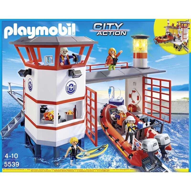 Playmobil City action - Poste de secours en mer - multicolore
