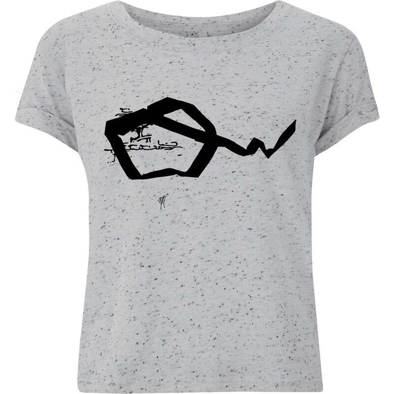 Boulbar Boucle - T-shirt femme coton bio - gris chine