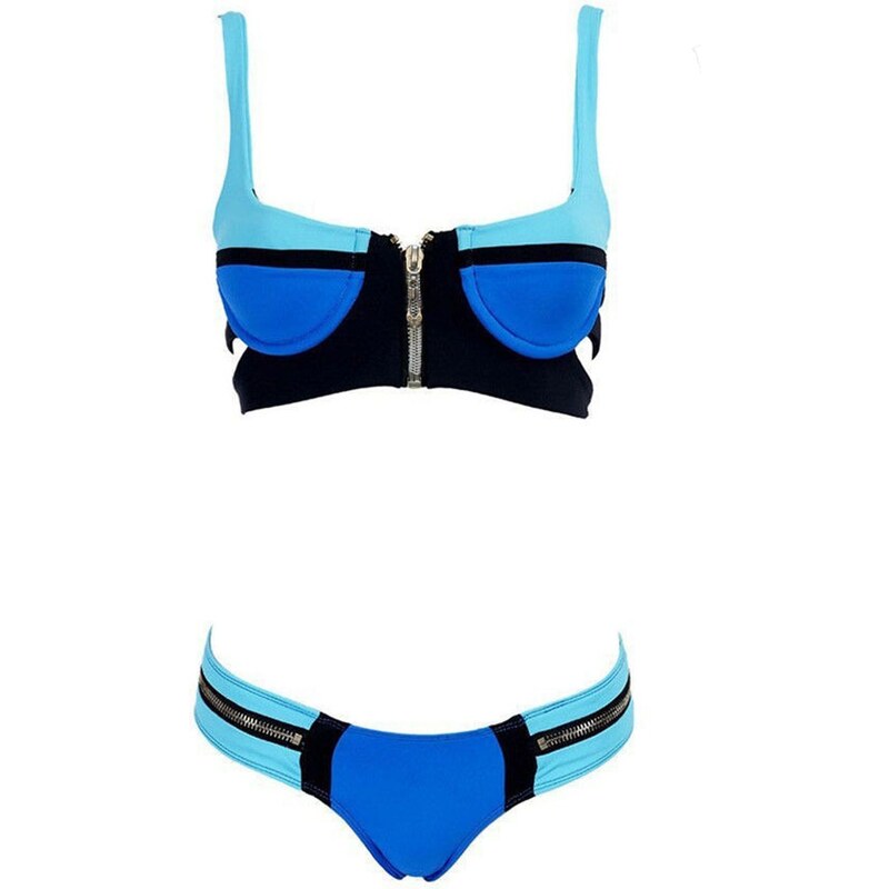 Sea Swim Maillot de bain 2 pièces - à armatures bleu et noir