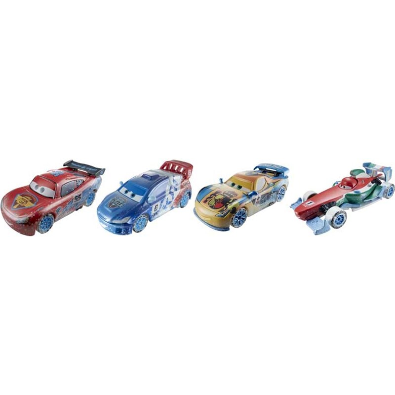 Mattel Cars ice Racers - Pack 4 véhicules - multicolore