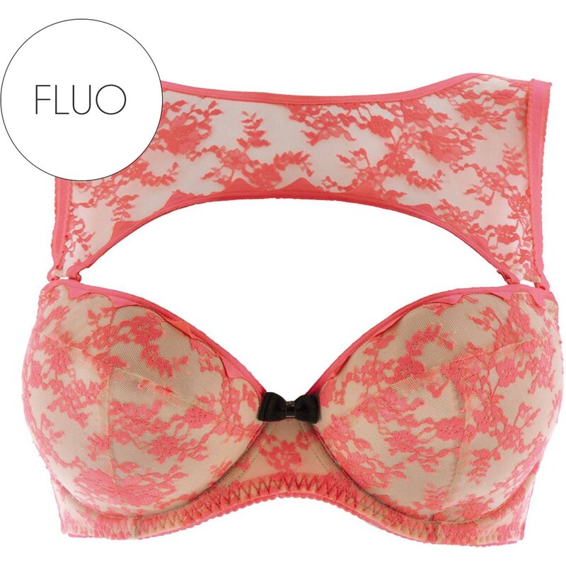 Oups! Pinking About You - Soutien-gorge corbeille paddé - skin/rose fluo