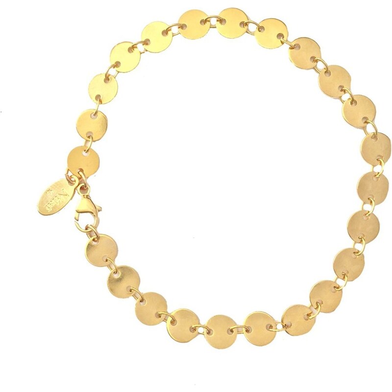 Bracelet en plaqué or Luna Nilaï