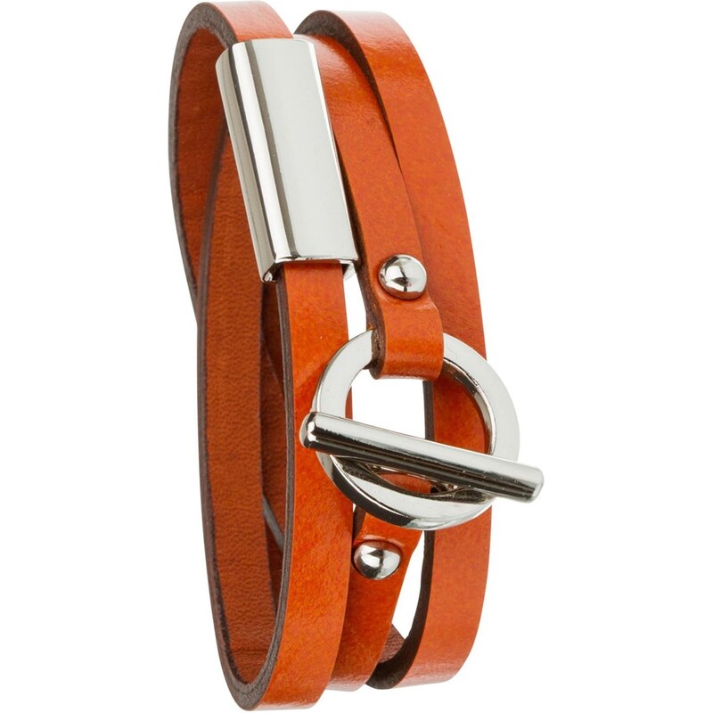 Toui2 Classy - Bracelet triple tour en cuir - orange