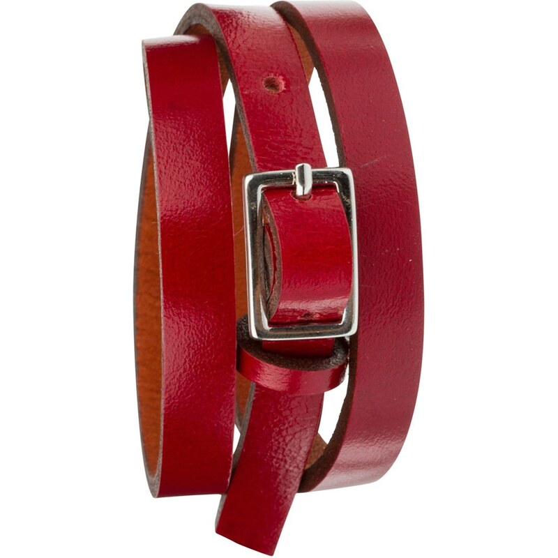 Toui2 Boyish - Bracelet triple tour en cuir - rouge