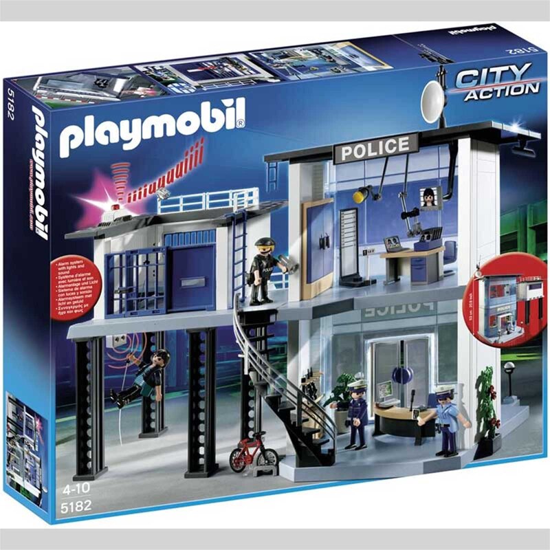 Commissariat de police avec système d`alarme City Action Playmobil