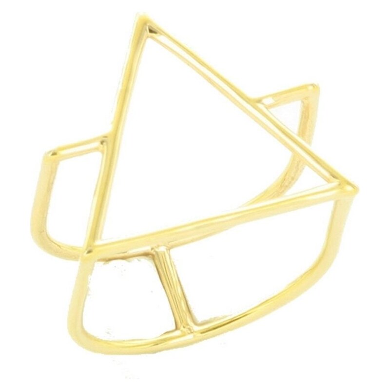 Leticia Ponti Bague Triangle Double - or