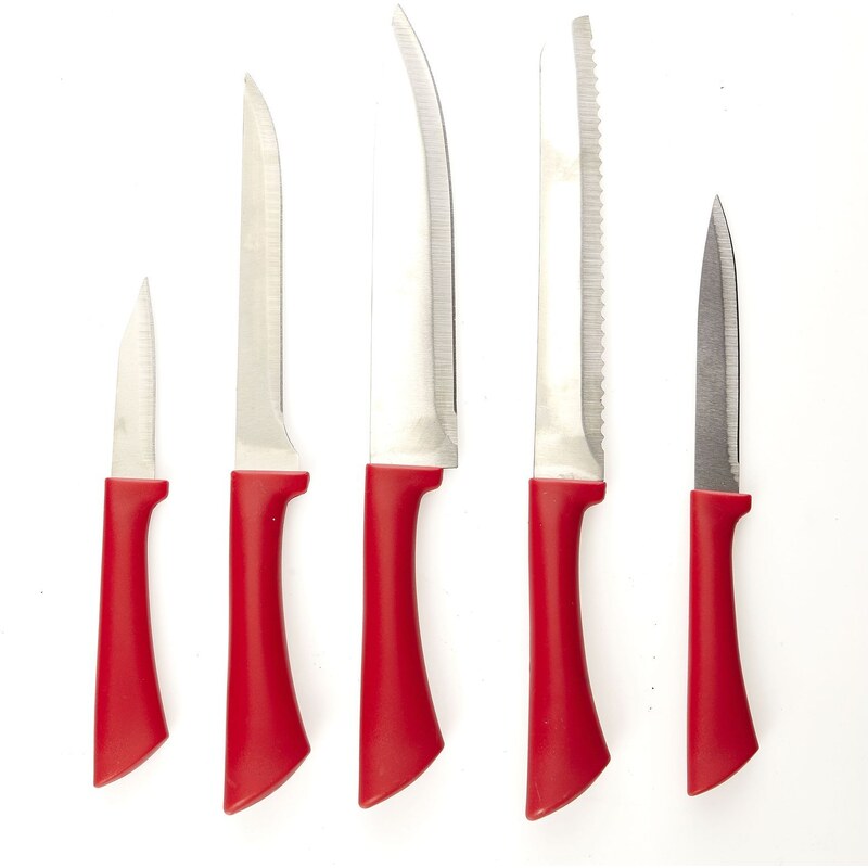 Excellent houseware Lot de 4 couteaux - rouge