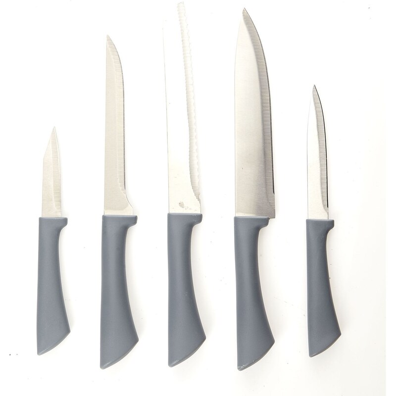 Excellent houseware Lot de 4 couteaux - gris