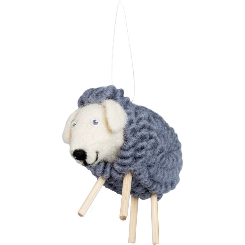 Madura Mini Mouton - Pompon - gris