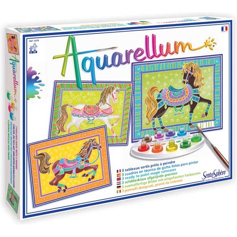 Tableaux à peindre Aquarellum chevaux parade Sentosphere