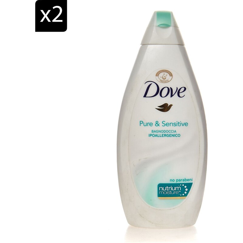 Dove Pure & Sensitive - Lot de 2 gels douche - 500 ml