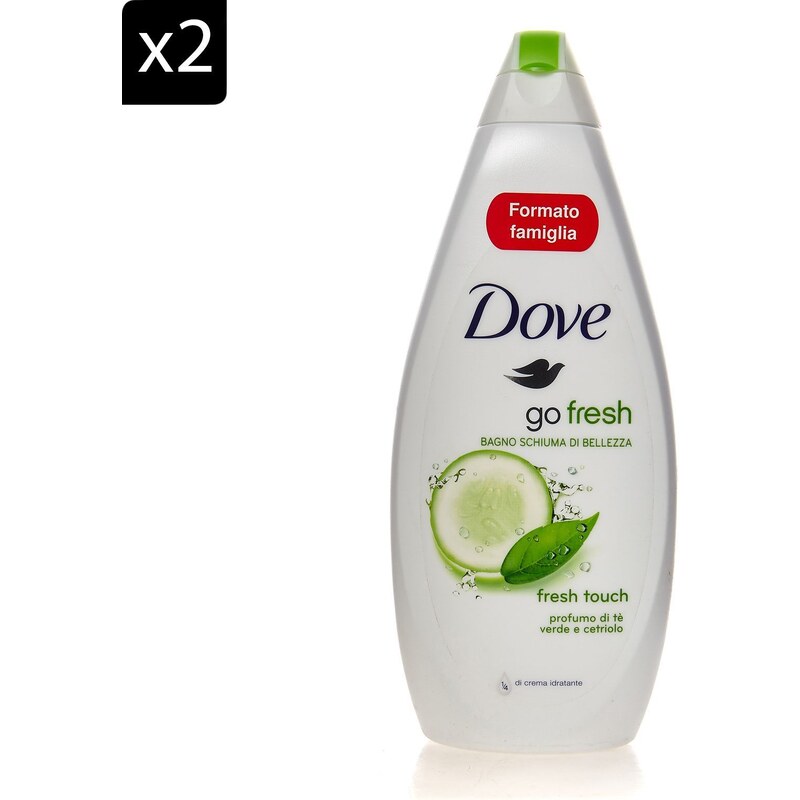 Dove Go Fresh - Lot de 2 gels douche - 700 ml